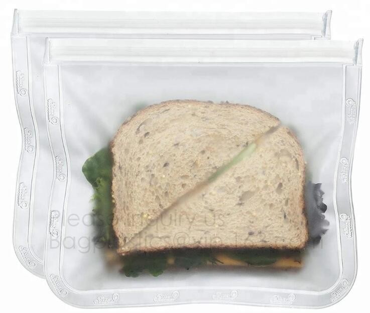 PLA compostable plastic fresh vegetables packaging bag,Custom Logo k Reusable Silicone Fresh Sandwich Cooking Bag