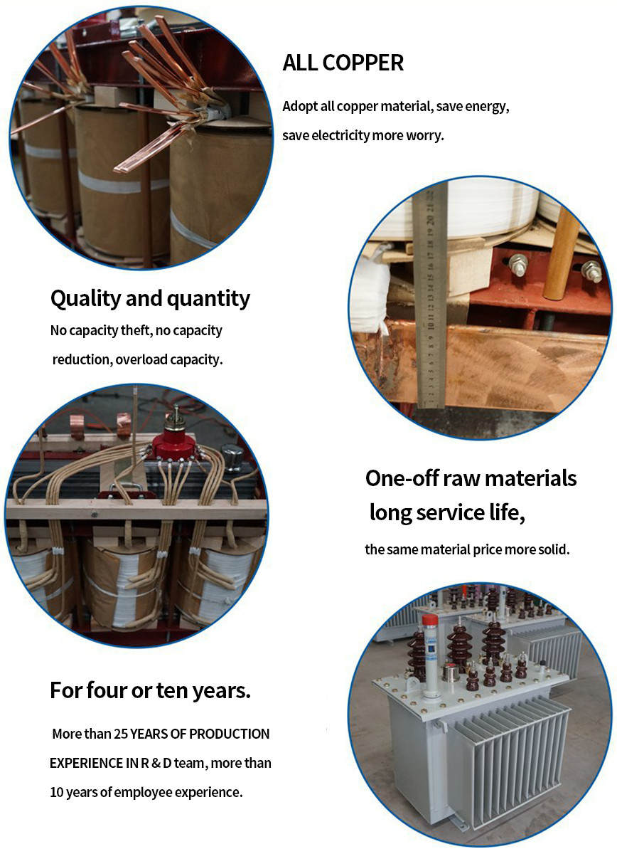 Three Phase Oil Immersed Transformer Copper 500kva 33.0 / 433kv Power Transformer