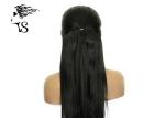 Soft Brazilian Human Hair Lace Front Wigs With Silky Straight Natural Color