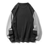 OEM Men's Crew Neck Long Sleeve Sweatshirts Fashion Color Block Pullover