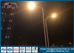 Outdoor RAL Powder Coated Galvanized Street Light Poles Q345 Single Arm