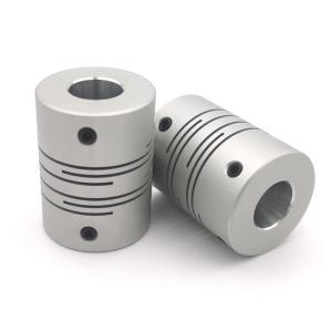 Wholesale Anodizing Silver Aluminum Shaft Coupling 50mm Spiral Beam Coupling from china suppliers