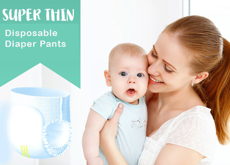 Super Thin Skin Friendly Baby Disposable Diaper Pants Xxl Xl L M