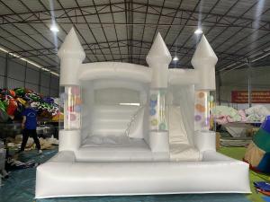 Wholesale Hot Sale White Bounce House Pastel Jumping Wedding Bounce Castle Balloons from china suppliers