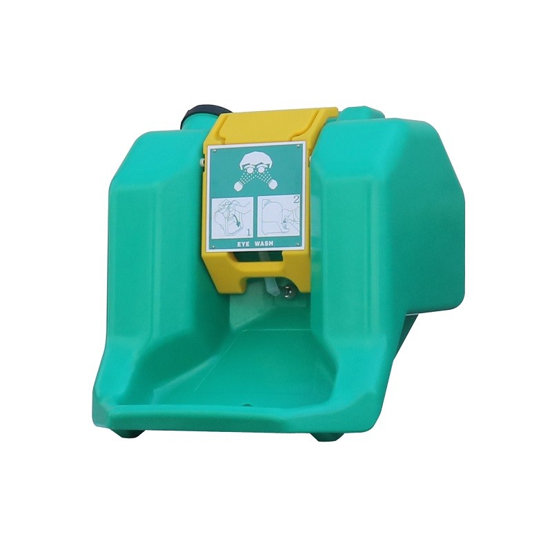15 minutes Bright green Emergency portable eyewash station/ 60L eye washer, Gravity Fed Eyewash similar to HAWS