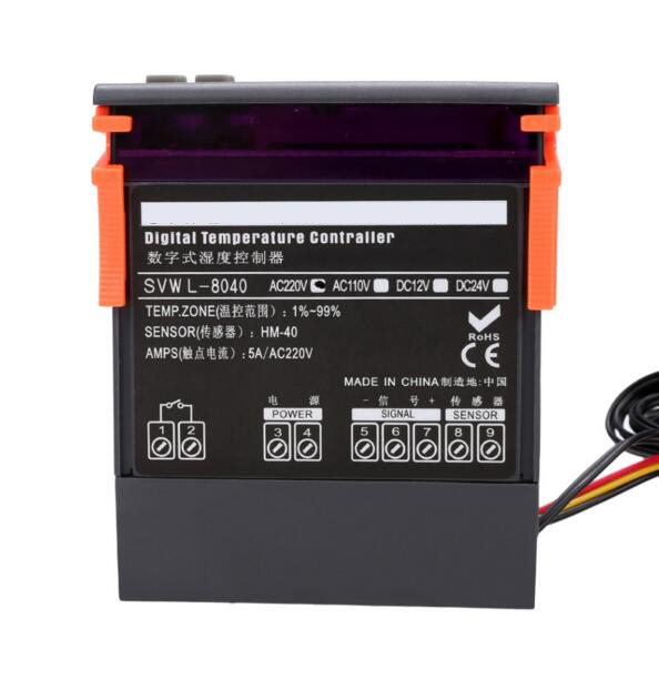 AC 220V Digital Air Humidity Control WH8040 Humidity and temperature Controller