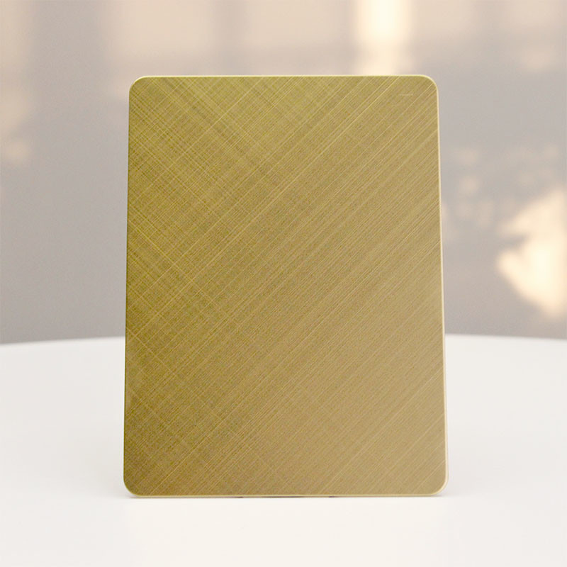 Ten Cross Brushed Stainless Steel Plates Corrosion Resistant Materials