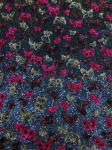 Piece Dye Flower Sequin Embroidered Fabric For High-End Fashion Designers