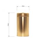 Wholesale Round Tin Containers with Lids Small Coffee Tin Can Packaging Gold