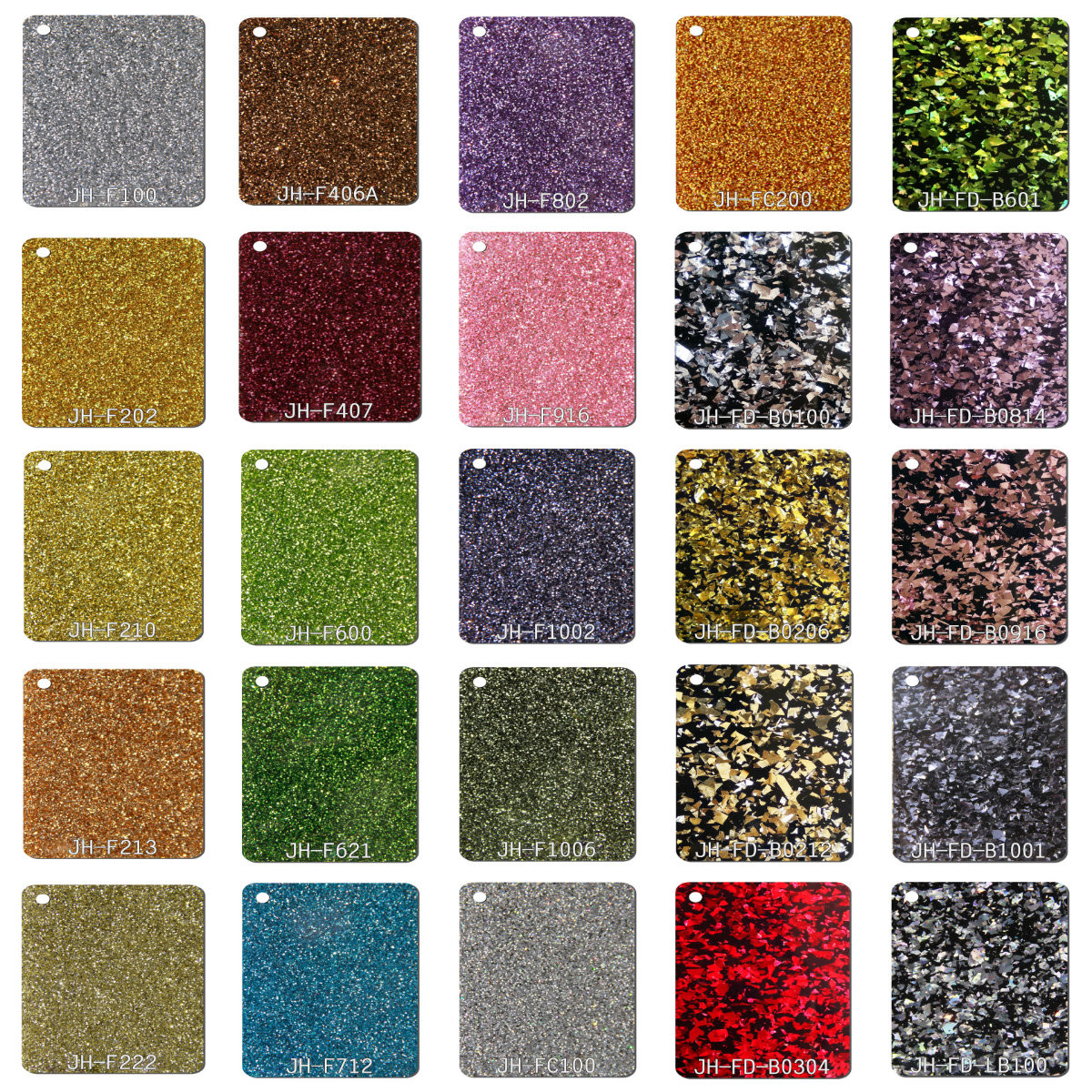 3mm Thick Green Black Glitter Acrylic Sheets Gift Packaging Box Rack Decor