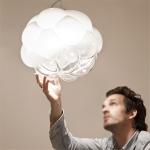 Postmodern Design Glass Cloud Flower Led Pendant Lights For Kitchen Dining Room