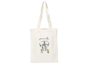 Wholesale Custom Printed Cute Canvas Tote Bags Shopper Silk Screen Printed from china suppliers