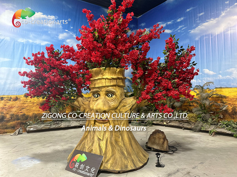 Customized Animatronic Talking Tree With Customized Color And Shape For Theme Park Decoration