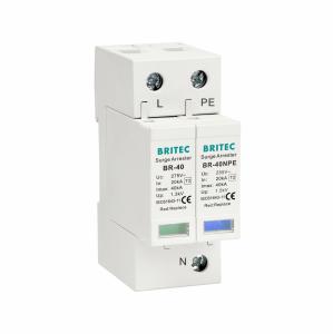Wholesale 40kA Type 2 Surge Protector 1P+NPE Din Rail Mounting from china suppliers