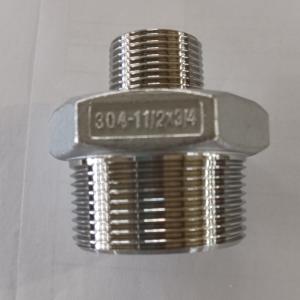 Wholesale ISO 49-1994 Stainless Steel Cast Fittings CL1000 Hexagon Threaded Reducing Nipple from china suppliers