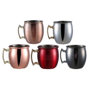 Wholesale Stainless Steel Moscow Mule Mug Hammered Copper Wine Cup For Bar Dining Room from china suppliers