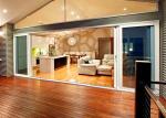 Indoor / Outdoor Commercial Aluminium Doors AS2047 CSA Standard Exterior Glass