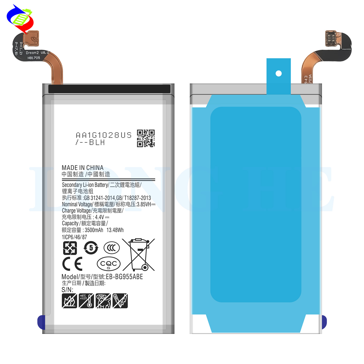 Replacement Mobile Phone Battery EB-BG955ABE for Samsung S8 S8P G955 S8 Plus 3000mAh-3500mAh 3.85V