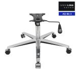 Aluminum Office Chair Base With Wheels 700mm diameter Five Star Chair Legs