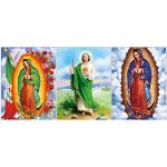 0.6mm PET Flip Religion Virgin Mary / Jesus 3D Lenticular Images For Wall Decro​