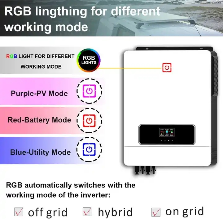 18Kw - 20Kw Low Frequency Solar Inverters Hybrid Off Grid Solar Inverter Soonest 10Kw Hybrid Solar Inverter 110/220 2 Phases