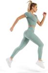 Ribbed Seamless Seamless Yoga Wear Gym Fitness Set