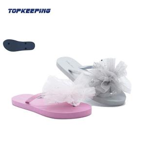 Wholesale Shiny Sequin Flower Floral Print Slippers With Glitter Strip from china suppliers