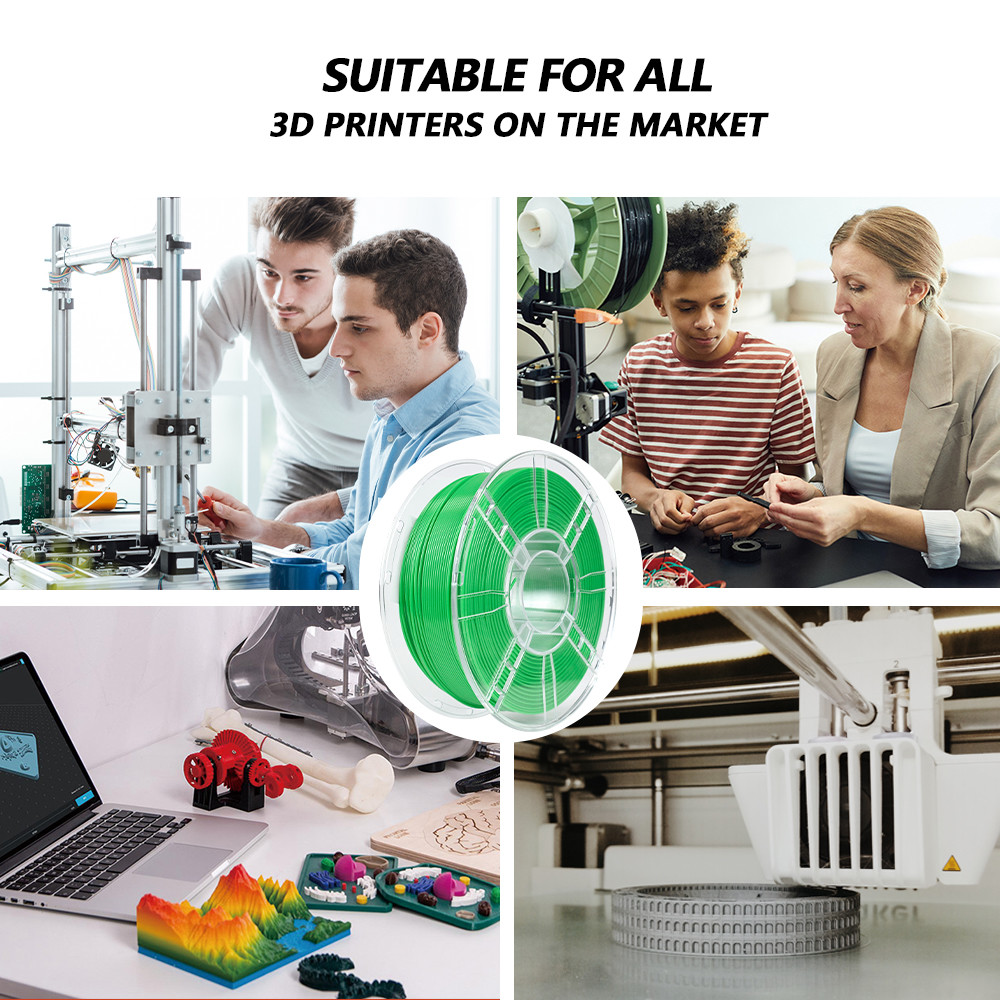 iBOSS PETG Filament 1.75mm Green 1000g 3D Printing Filament Strong Impact Resistance