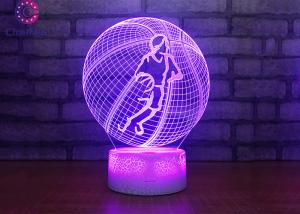 Wholesale Basketball Design 3D Night Light Table Lamp USB Charge Lighting Bedroom Use from china suppliers