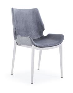 Wholesale 62x55x90cm PU Stainless Steel Leg Dining Chairs from china suppliers