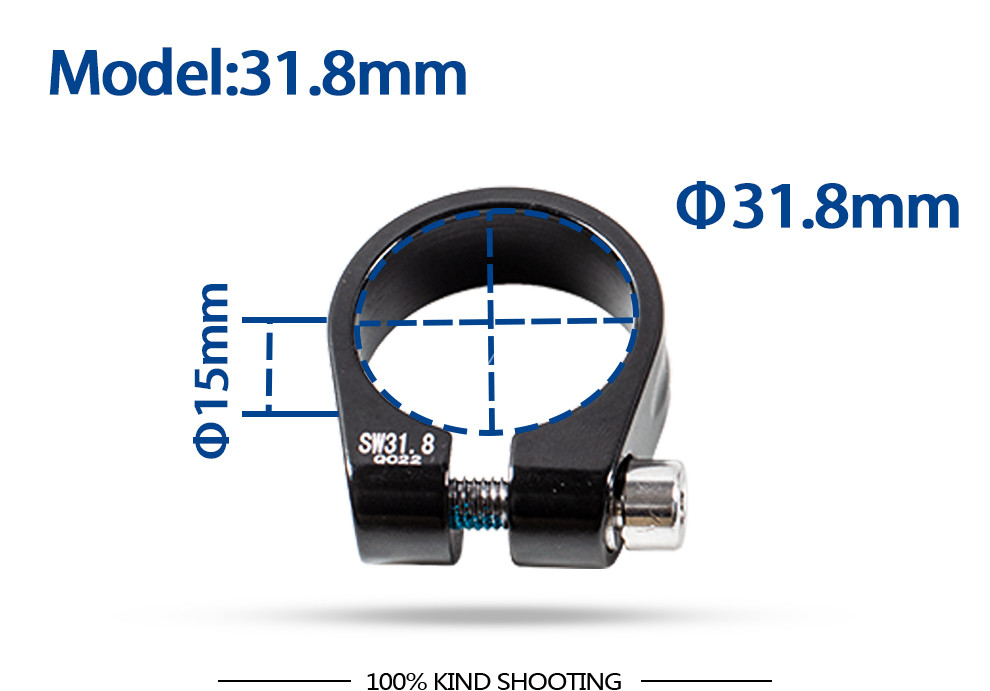 Mountain Road Bicycle Seat Clamp 7075 T6 Aluminum Alloy Black