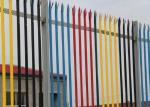 2.5m 2.8m Galvanised Palisade Fencing Powder Coated Security Steel Fence