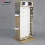 Custom 2-Way Sunglasses Display Case , Wooden Sunglasses Display For Retail Shop