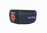 Custom Embroidery your logo Medical vital id wrist band with id card insert