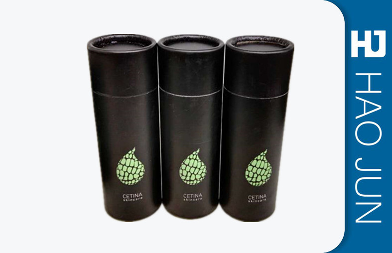 Custom Cardboard Cylinder Tubes Box Glossy Lamination For Tea Package