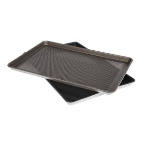 Wholesale Non Stick Carbon Steel Punched Baking Pan Set For Customized Multifunctional Tray Mold Dishes from china suppliers