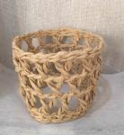 Best selling Seagrass bottle carrier Wicker detox bottle holder Seagrass glass