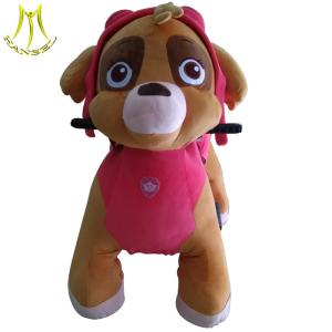 Wholesale Hansel amusement park electric ride on mall plush walking animals for kids from china suppliers