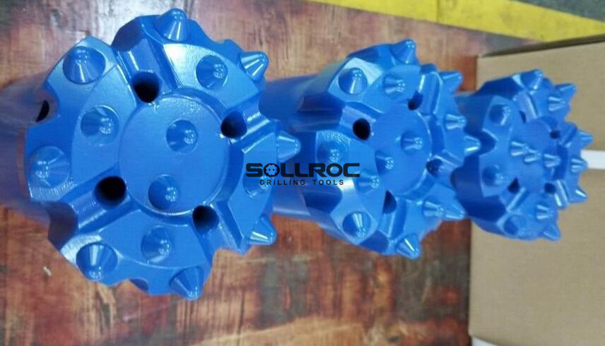 Top Hammer Drilling T45 Thread Button Drill Bit For Bench Mining