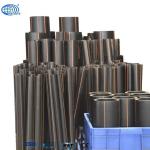 Black ISO9001 HDPE Natural Gas PE Pipe With Orange Strip