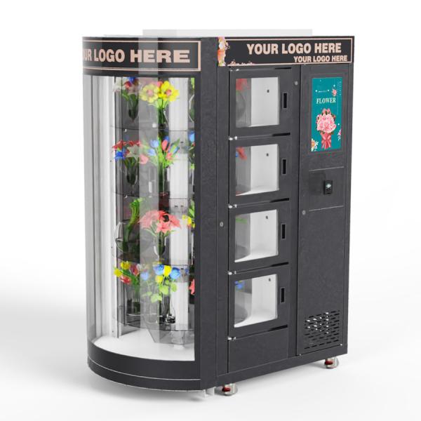 High Capacity Flower Vending Machine Selling Big Size Bunch Of Flowers For
