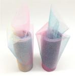 15cm 10 Yards Organza Tulle Rolls Rainbow Glitter Tulle With Crystal Sequin