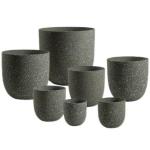 Stylish Fiber Cement Garden Pots for Flower / Green Plant in Indoor Outdoor