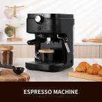 SS304 Multifunction Coffee Machine 0.9L Italian Espresso Roaster Digital Coffee