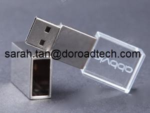 Wholesale Low Price OEM Logo Printing Crystal USB Pen Drive from china suppliers