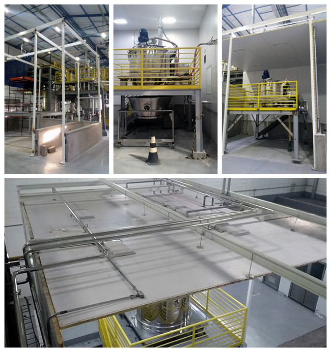 SS316 Automatic Horizontal Bottom Discharge Centrifuge For Starch Extraction