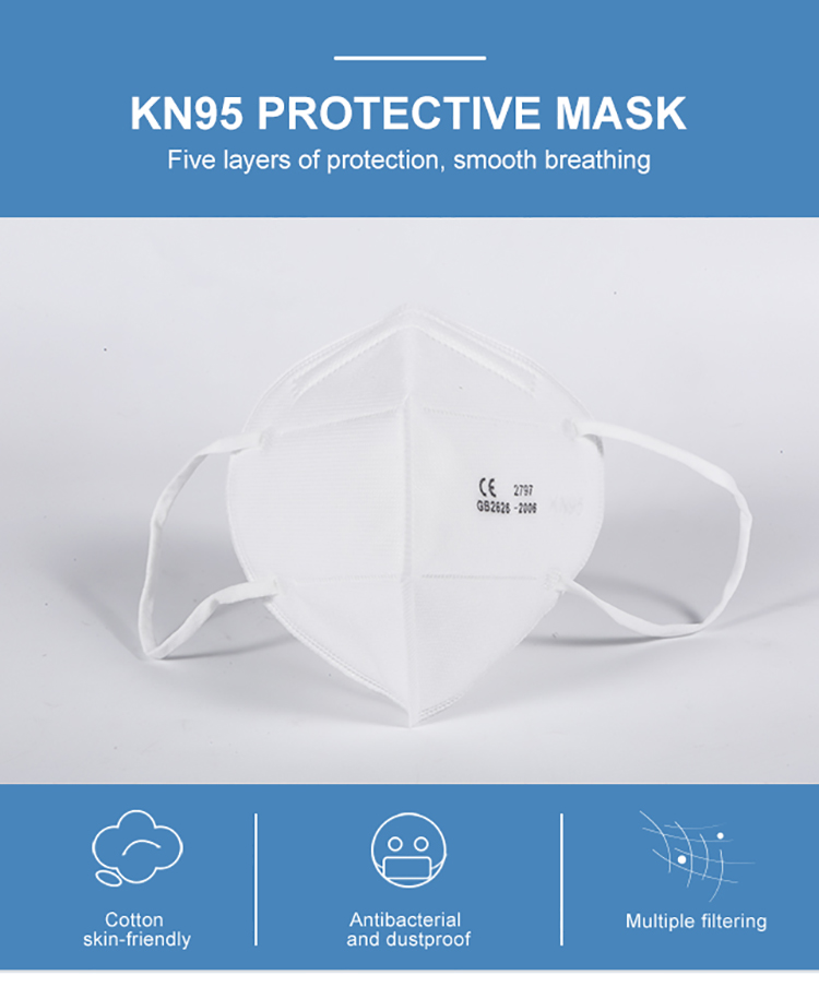 Manufacturer price new material kn95 mask breathable face mask KN95 face mask