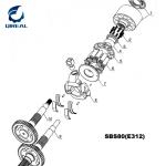 Construction Machinery Parts SBS80 Hydraulic Main Pump Repair Parts For E312