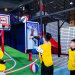 Metal Indoor Game Foldable Arcade Basketball Game Machine