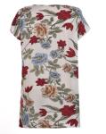Spring Or Summer Ladies Stylish Blouse , Floral Print Tops For Ladies Slim Size
